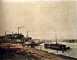 Eugene Galien-Laloue Les Forges d'Ivry painting